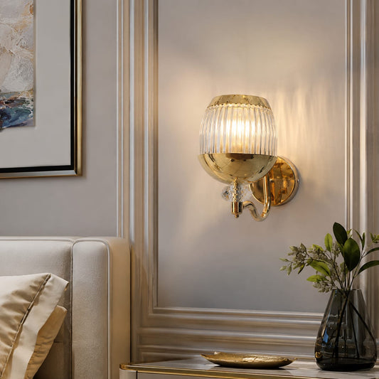 Modern Luxury Gold Crystal Wall Sconce