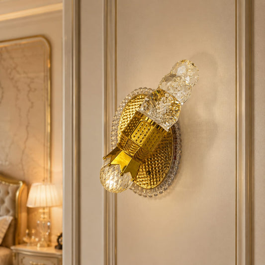 Modern Luxury Gold Crystal Decorative Wall Sconce