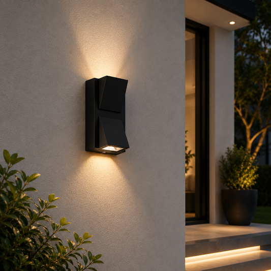 Premium Black Outdoor Wall Light – Modern LED Architectural Sconce