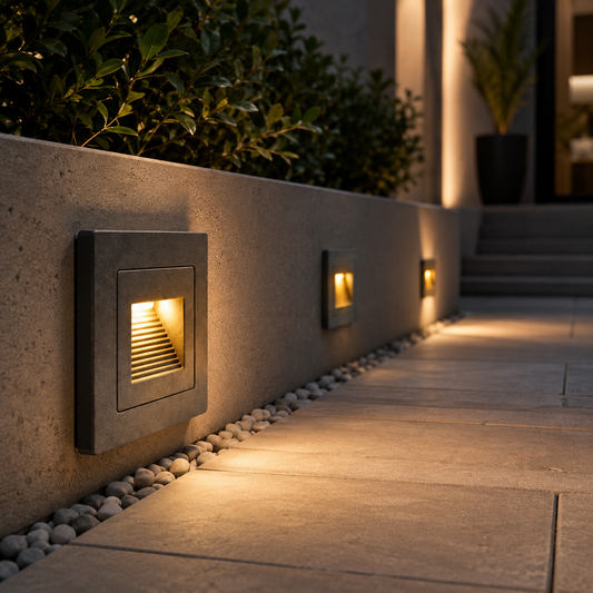 Modern Recessed Outdoor LED Step Light
