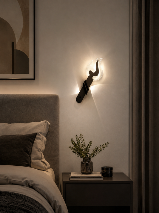 LED Wall Lamps Modern Living Room Decorative Iron Glass High Quality Creative
