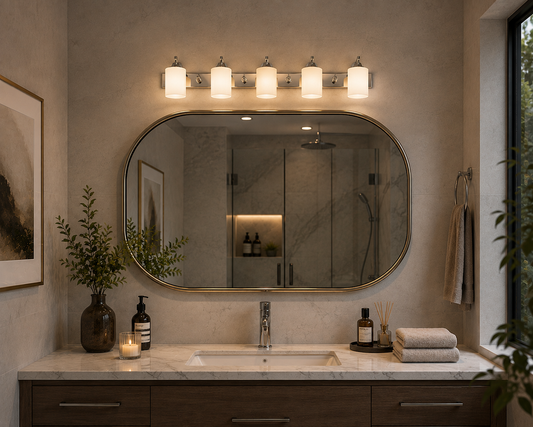 Premium LED Mirror Light / Vanity Light – 18 Inch (5-Light Modern Design)