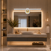 Luxury Crystal LED Mirror Vanity Light – 18-Inch Modern Bathroom Wall Light