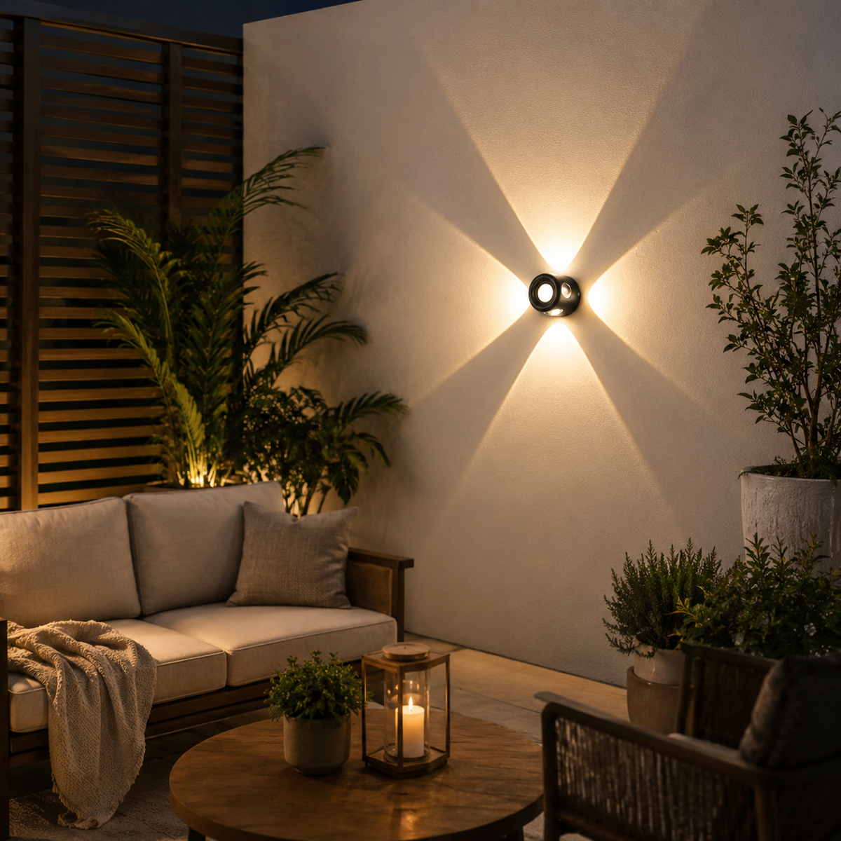 Modern Black Geometric LED Wall Light – Detailed Product Description