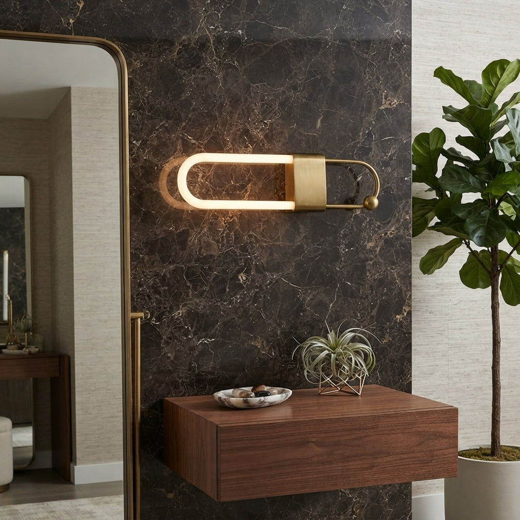 Modern Luxury Gold LED Wall Sconce