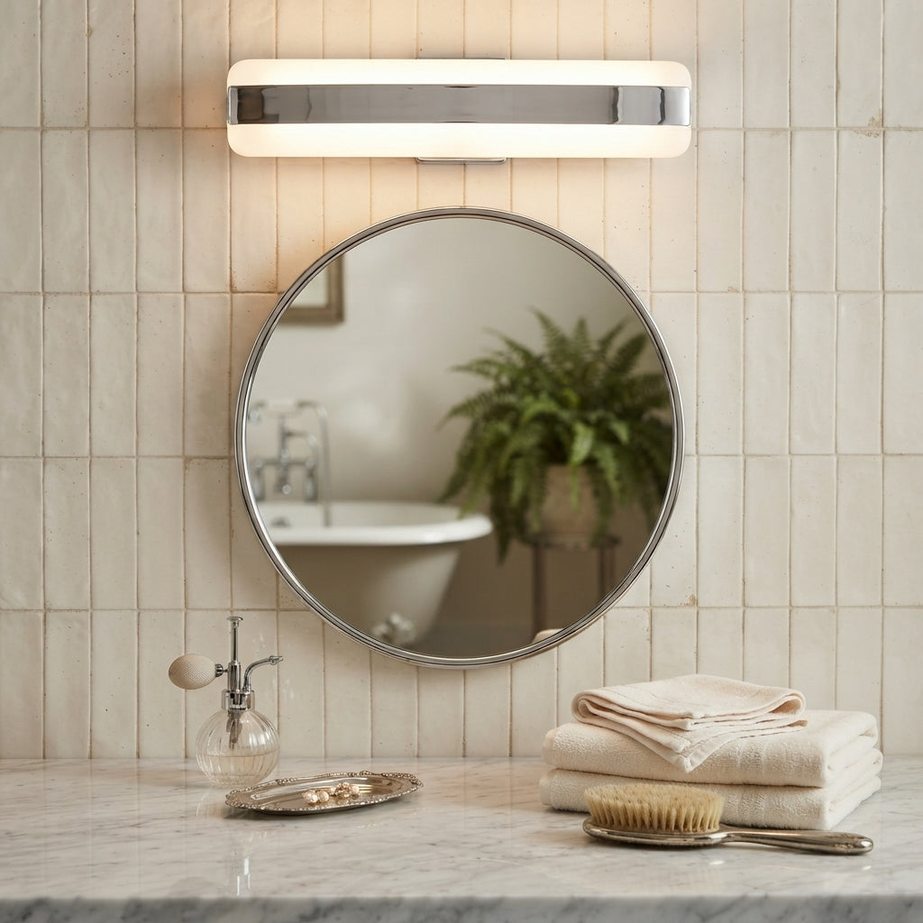 18-Inch LED Mirror Vanity Light – Modern Slim Bathroom Wall Light