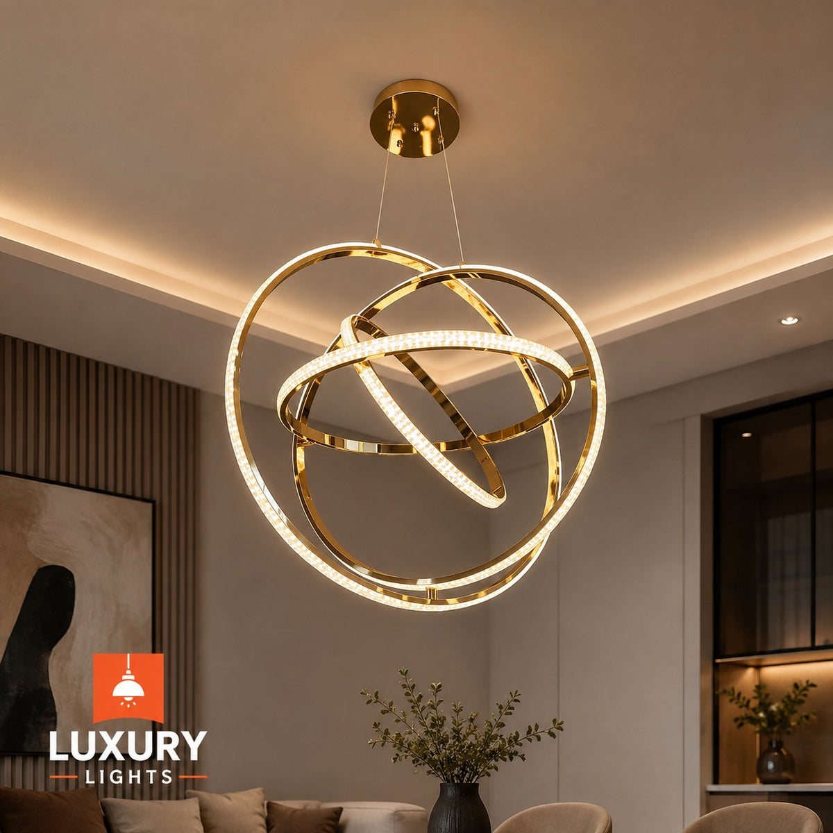 Luxury Modern LED Chandelier – Product Description