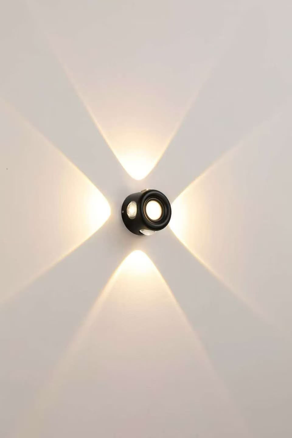 Modern Black Geometric LED Wall Light – Detailed Product Description