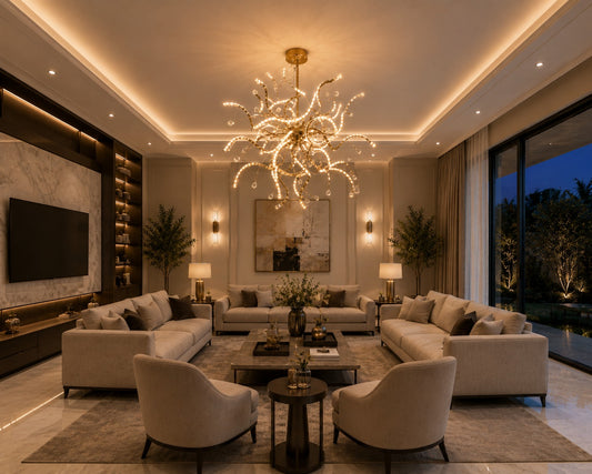 Luxury Modern Golden LED Pendant Chandelier