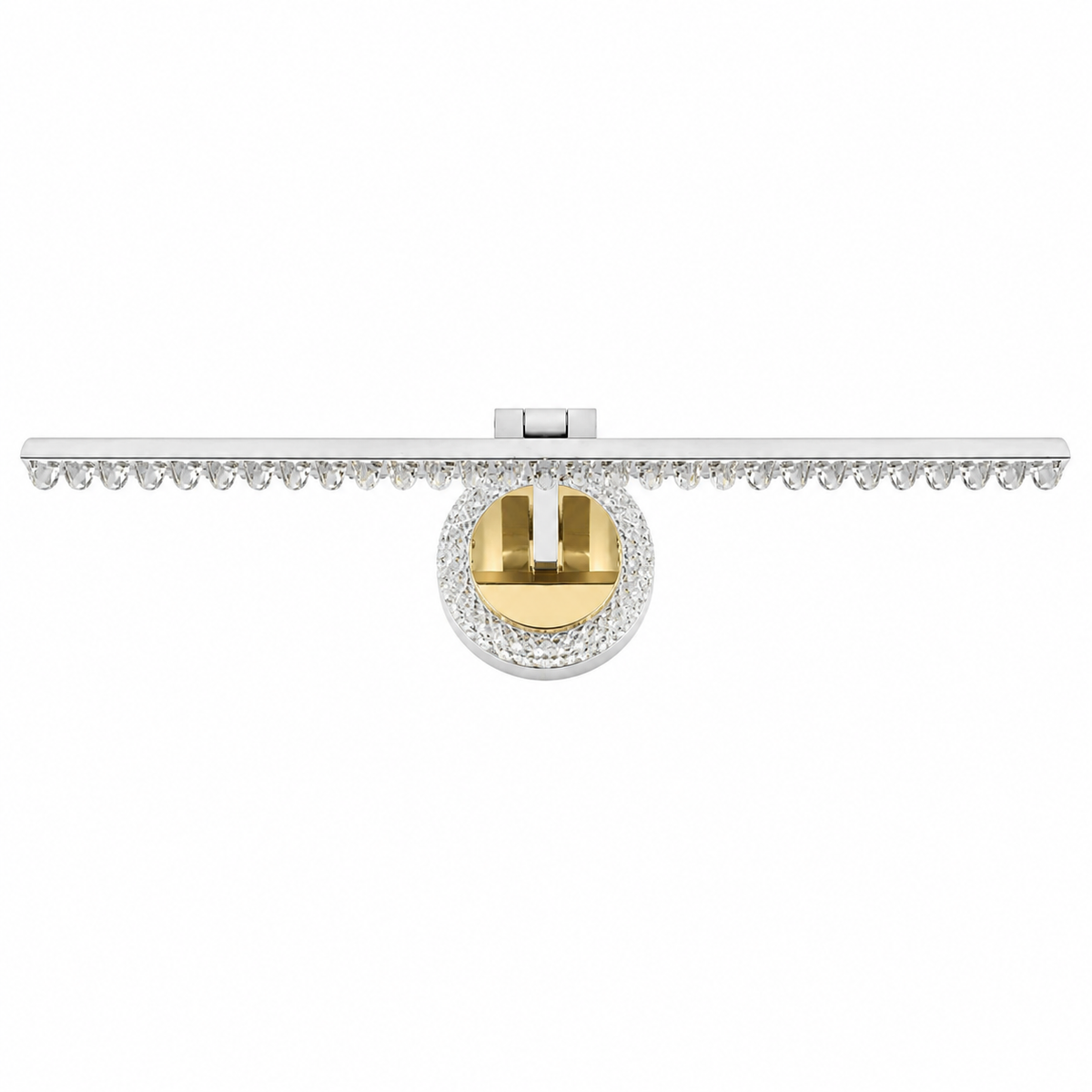 Luxury Crystal LED Mirror Vanity Light – 18-Inch Modern Bathroom Wall Light