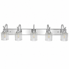 Luxury 5-Light LED Mirror Vanity Light – Modern Bathroom Wall Light (18 Inch)