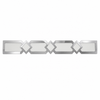 Modern Geometric LED Mirror Vanity Light – 18-Inch Bathroom Wall Light