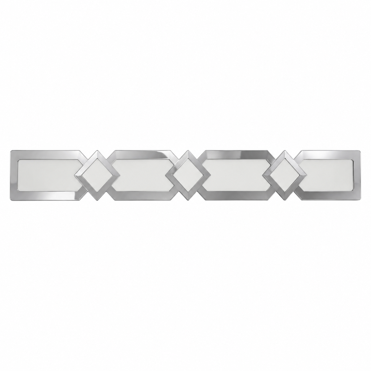 Modern Geometric LED Mirror Vanity Light – 18-Inch Bathroom Wall Light